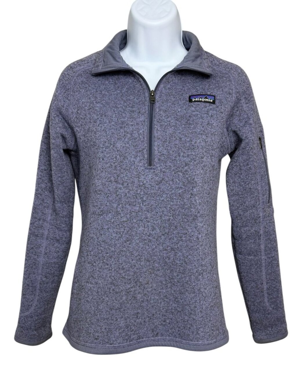 Patagonia Better Sweater 1/4 Zip Pullover Small Tundra Purple Fleece